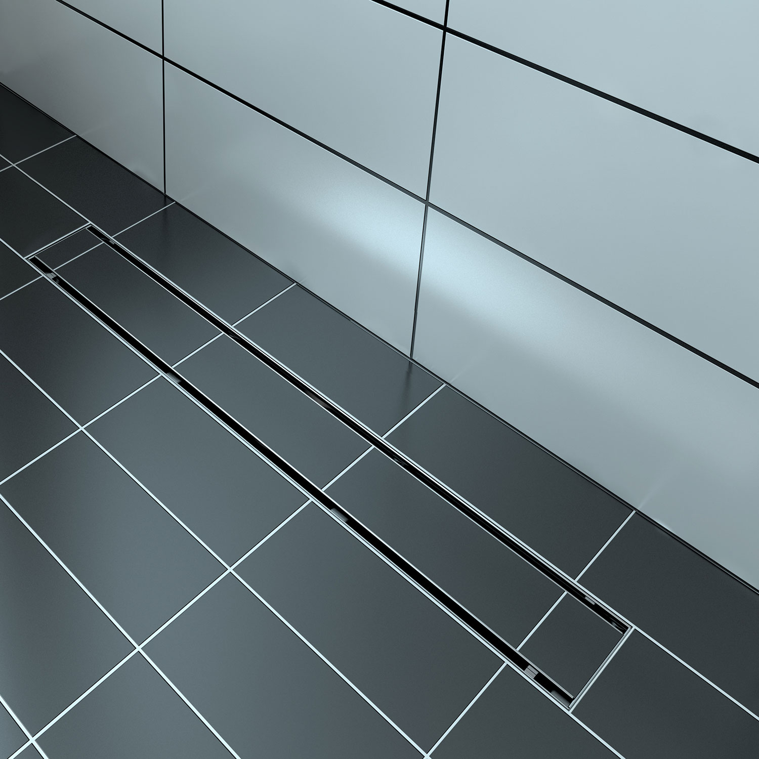 Laticrete - Hydro Ban Grille de drain linéaire à carreler acier inoxydable 54